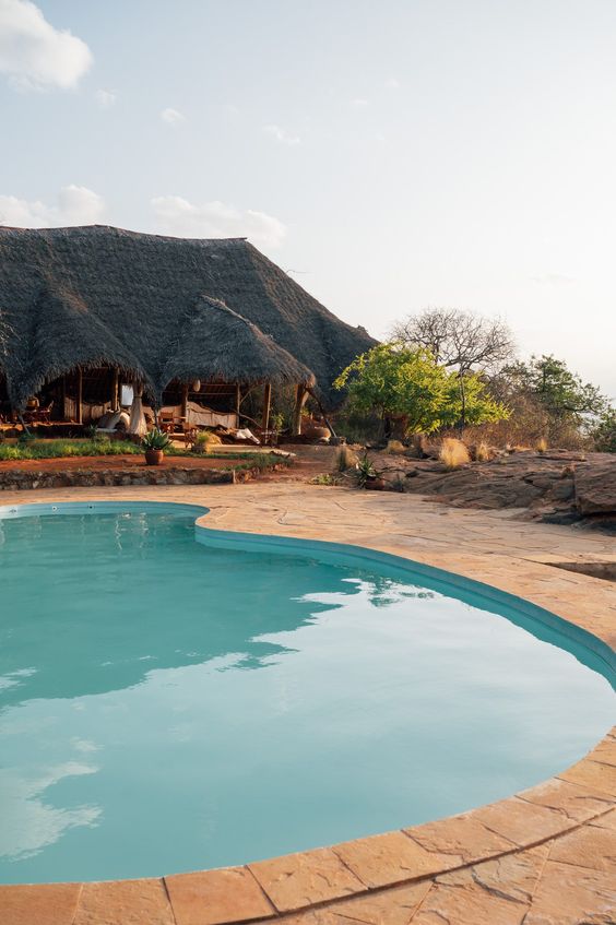 Safari guide with travelers